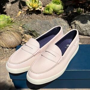 Cole Haan peach blush leather loafer